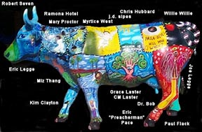 Mo-Ha Cow Painted at Finster Fest